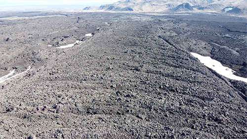 Iceland lava flow