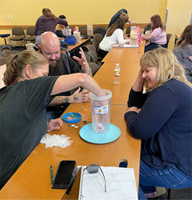 people doing workshop activity