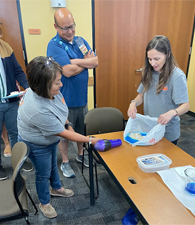 people doing workshop activity