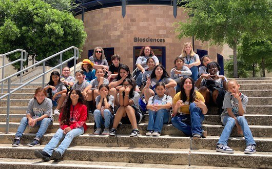 group photo on BSB steps