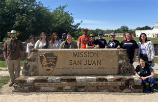 CREA Fellows at GCREA Fellows at San Antonio Food Bank Farm at Mission San Juan