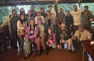 CREA Study Abroad with Dr. Graciela Alcantara-Salinas and community monitors at Nanciyaga in Catemaco, Veracruz