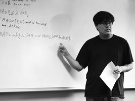 Angelo Lomeli at board
