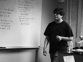 Angelo Lomeli at board