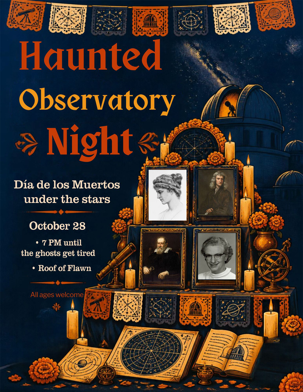 Haunted Observatory Night flyer