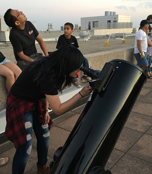 student and telescope