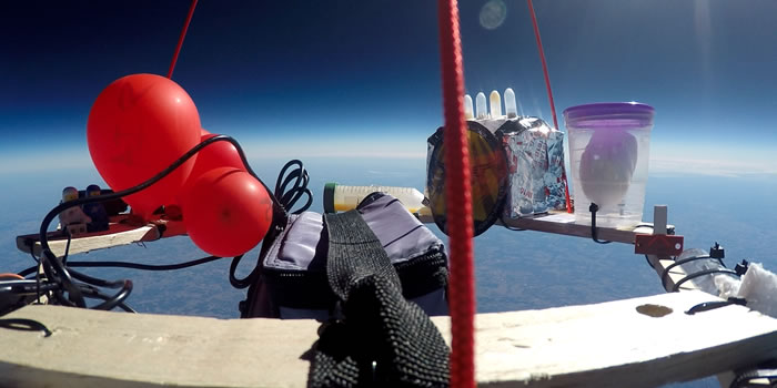 view onboard balloon