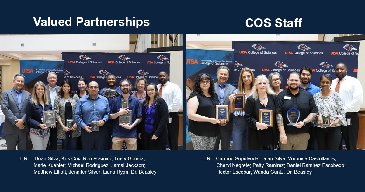 College of Sciences Announces Nominees for the Annual Staff Appreciation Awards Ceremony