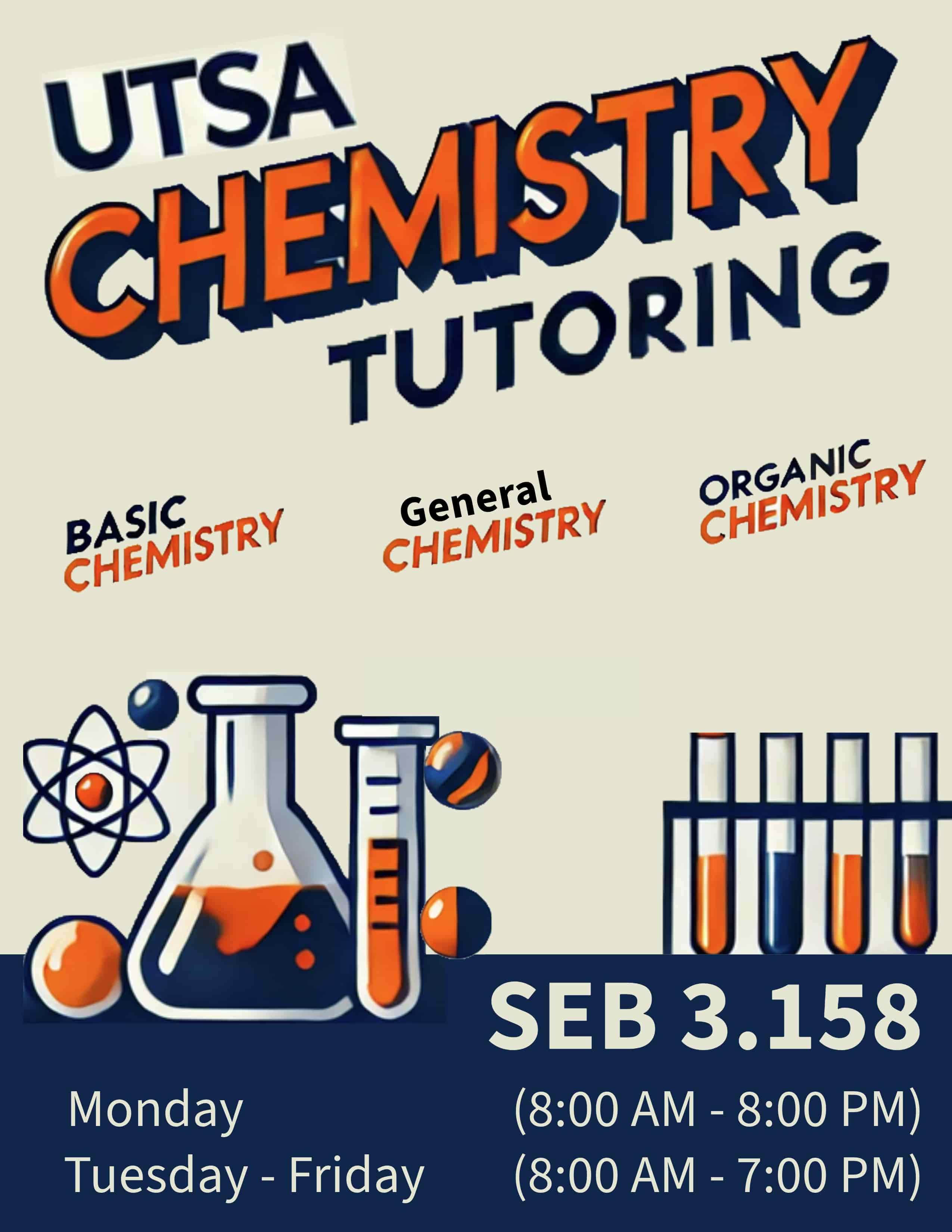 Spring 2025 Chemistry Tutoring Flyer