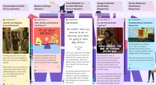 Padlet screenshot