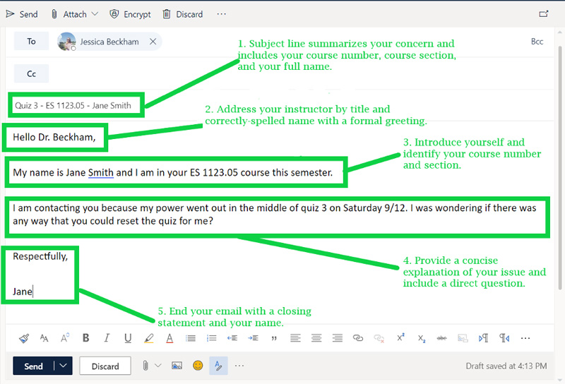 email components