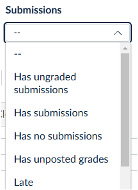 Submission screen