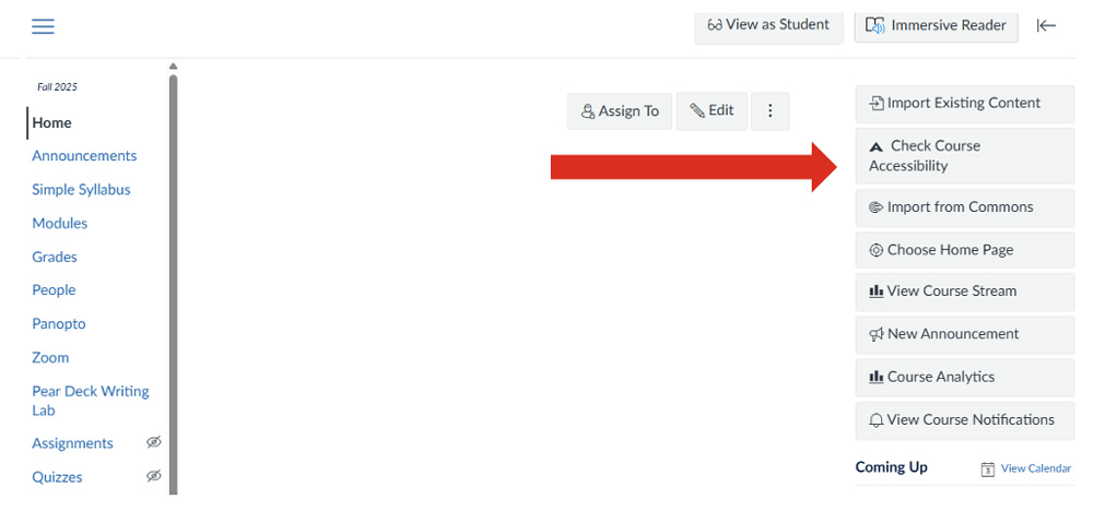 Canvas course example