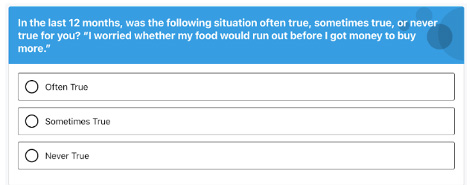 Ascend food need survey 