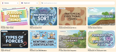 8 squares with game images