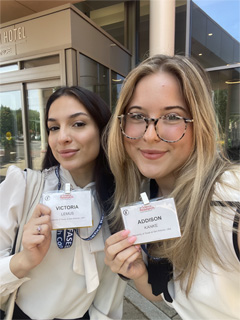 Addison Kanke and Victoria Lemus