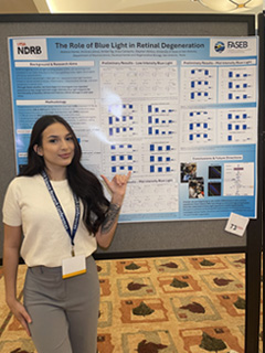 Victoria Lemus and research poster