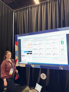 Rachell Nixon presenting research