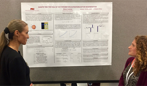 Miriam Goldman and research poster