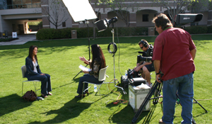 CBS television crew