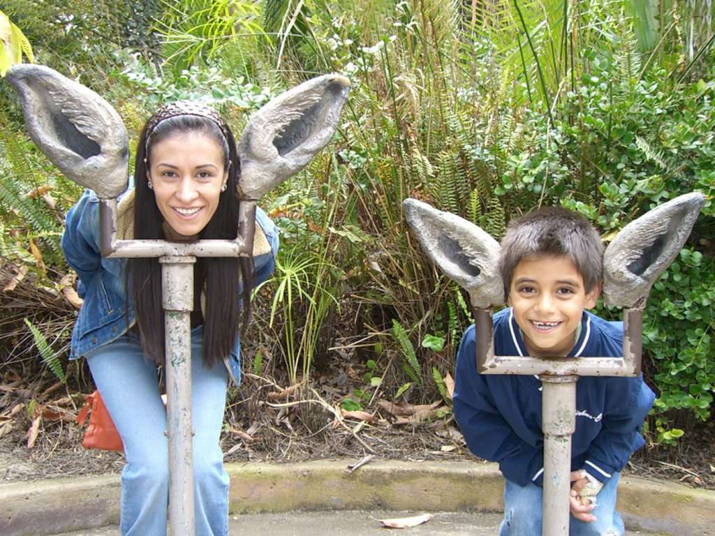 Erika and child at wildpark