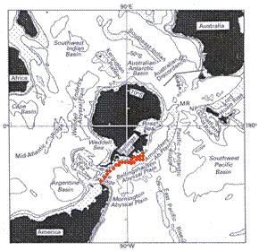 map of buoy deployment