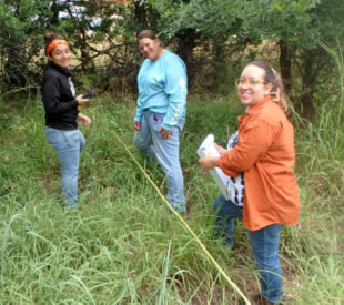 students measuring