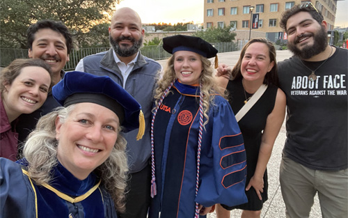 Tara Flaugher graduation group photo