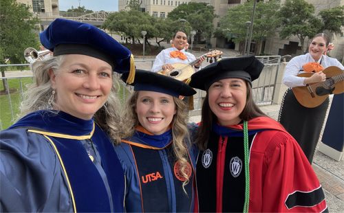 Tara Flaugher graduation group photo