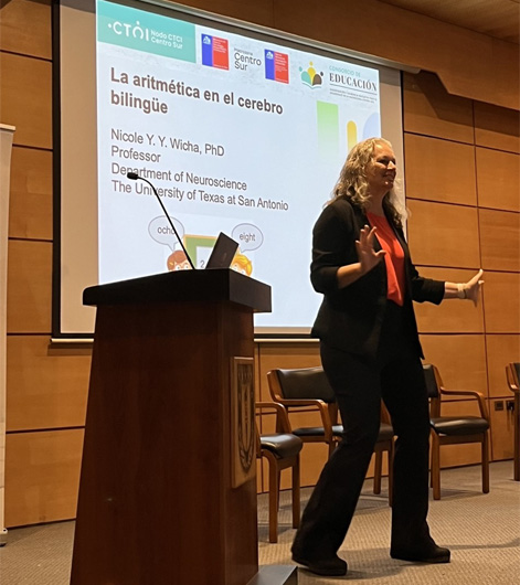 Dr. Wicha presenting