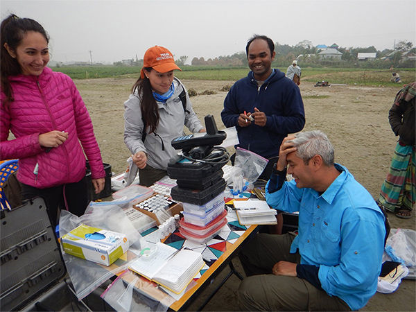 riverbank chemistry sampling