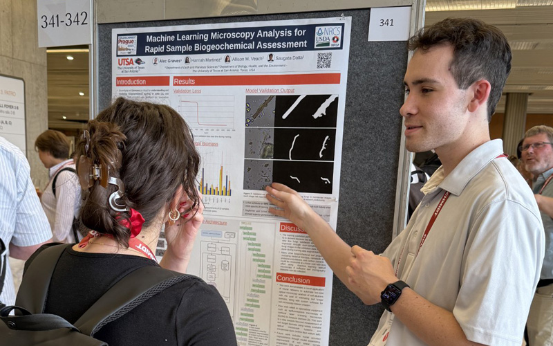 Alec Graves and research poster
