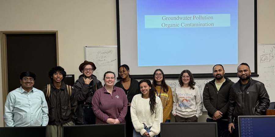 Physical Hydrogeology students