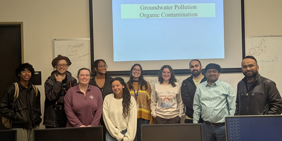 Physical Hydrogeology students