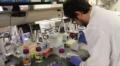researcher in lab