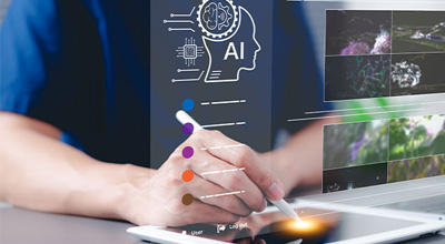 person on computer