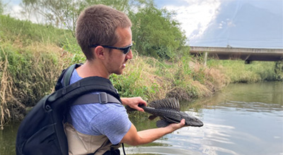 Matthew Troia holding fish