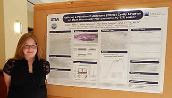 Amber Isenberg and poster