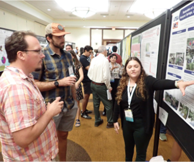 student and poster