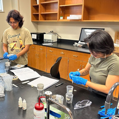 students in lab