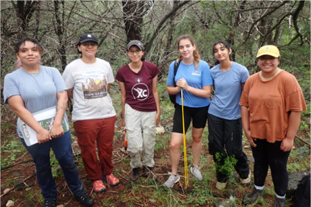 Tracy Cabrera, Alicia Elizalde, Jasmine Stanley, Alyssa Cook, Anaya Seth, and Natalie Martinez