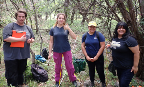 David Lind, Alyssa Cook, Natalie Martinez, and Jazmine Tijerina