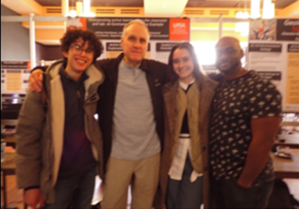Christian Ramos, Jeff Hutchinson, Paulina Quinonez, and Andre Felton