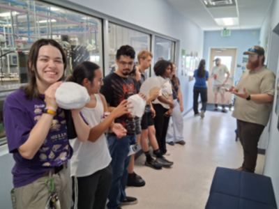 students viewing 3D replicates