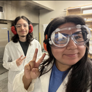 students in lab
