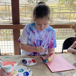 camper painting paper plate