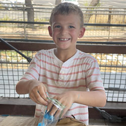 camper making slime