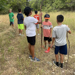 campers hiking