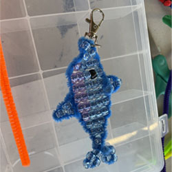 bead fish keychain