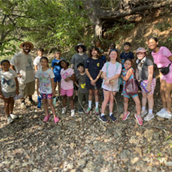 campers group picture outdoors